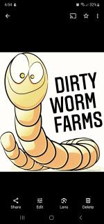 Logo Dirty Worms Farm