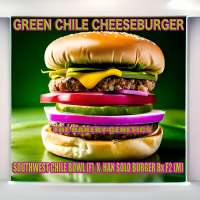 The Bakery Genetics Green Chile Cheeseburger - photo réalisée par TheBakeryGenetics